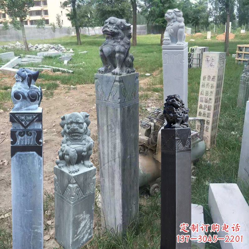 厦门石狮子拴马柱