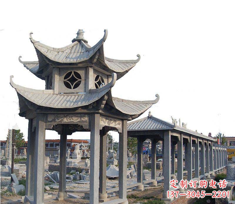 厦门双层仿古凉亭石雕