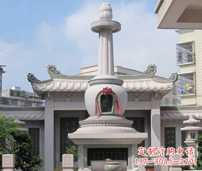 厦门寺庙景观舍利塔石雕 (4)