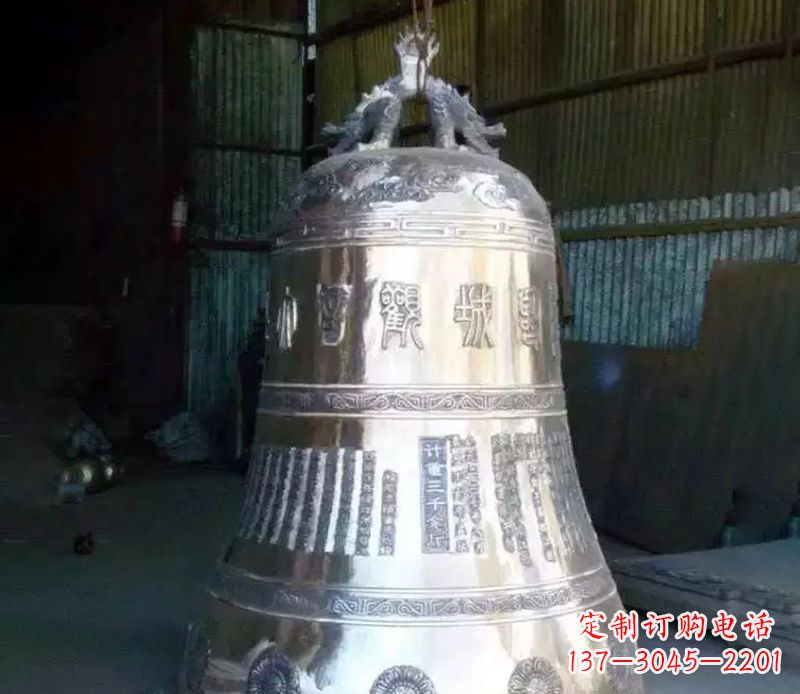 厦门寺庙铸铁铜钟雕塑