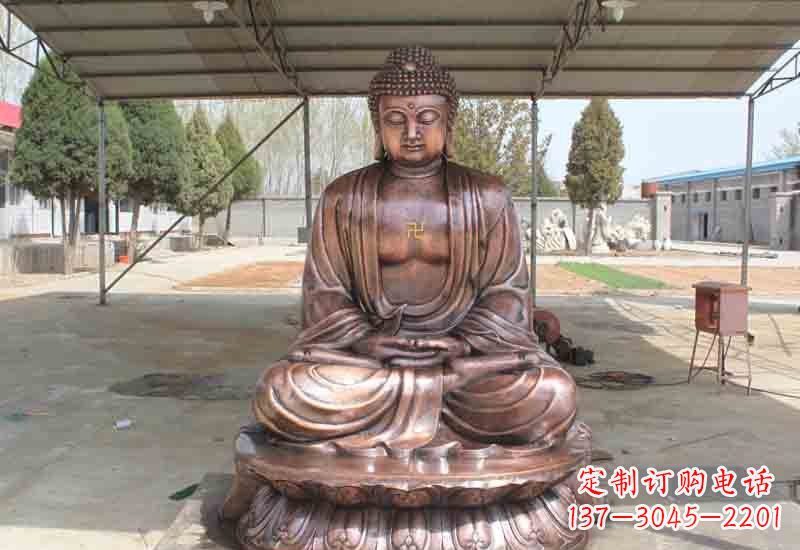 厦门寺庙铸铜如来佛像雕塑