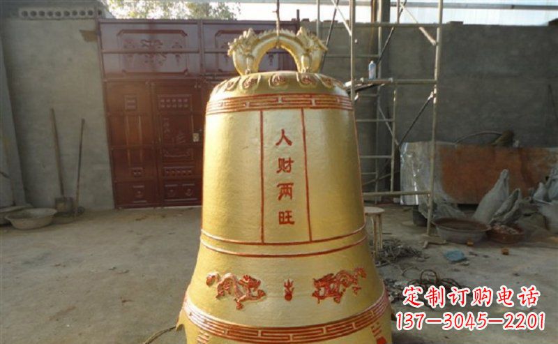 厦门寺庙铸铜钟雕塑