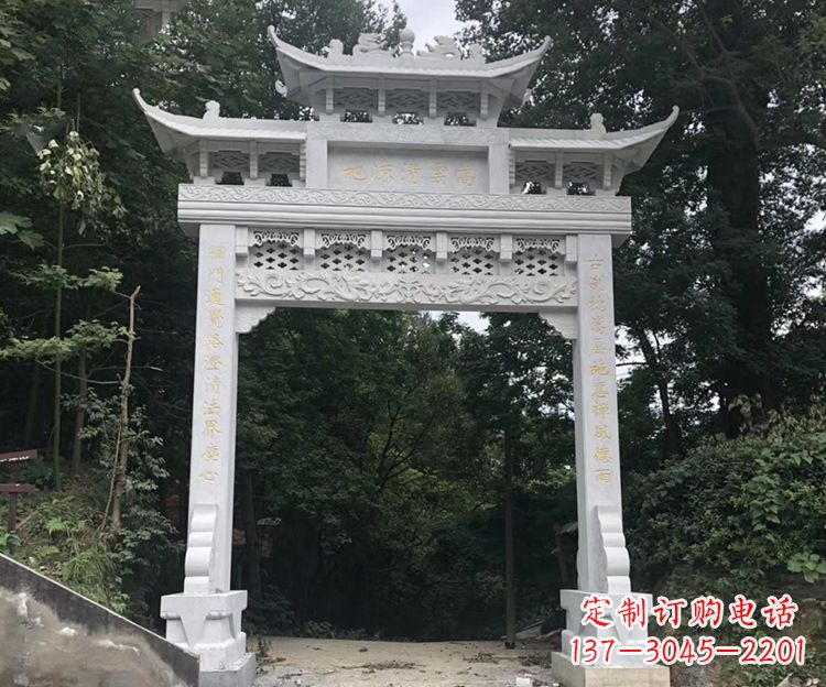 厦门寺院牌坊石雕