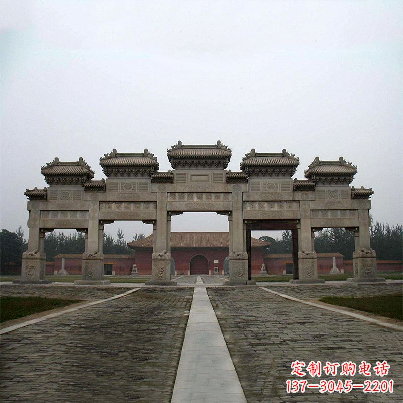 厦门寺院五门石牌楼