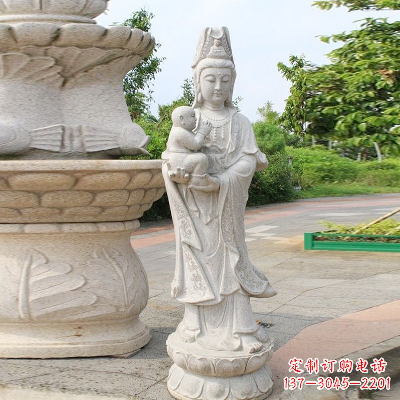 厦门送子观音汉白玉石雕