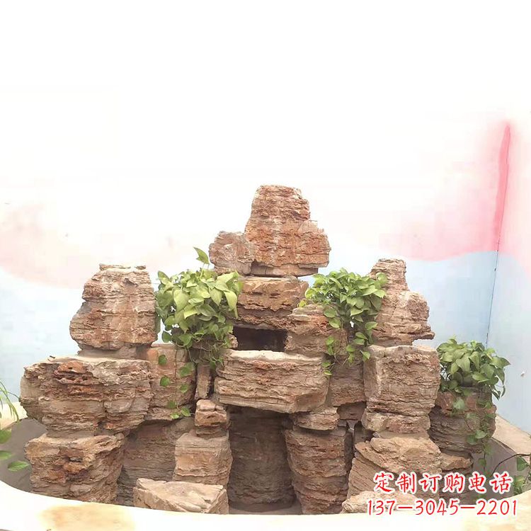 厦门庭院园林假山鱼池
