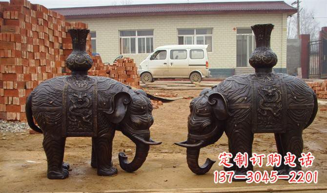 厦门铜雕大象公园动物雕塑