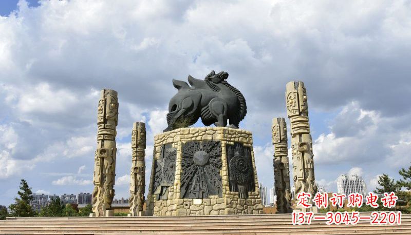 厦门铜雕大型骆驼广场动物雕塑
