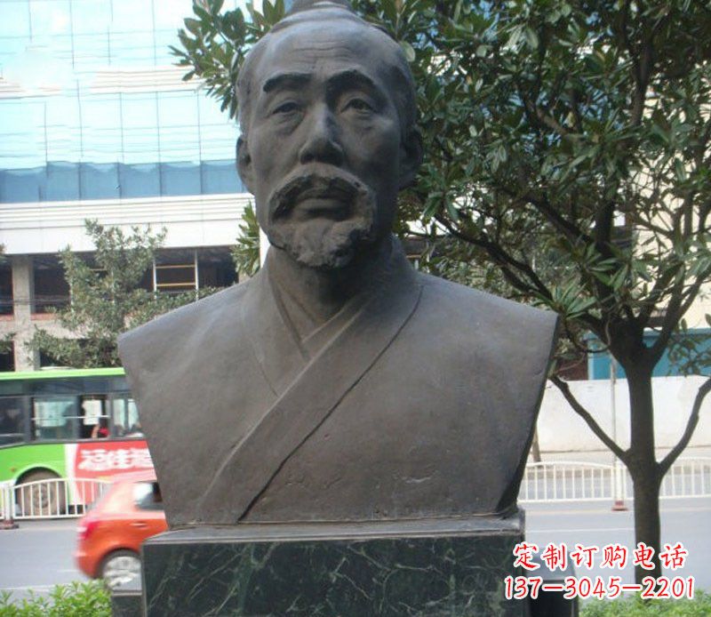 厦门铜雕管仲名人雕塑肖像