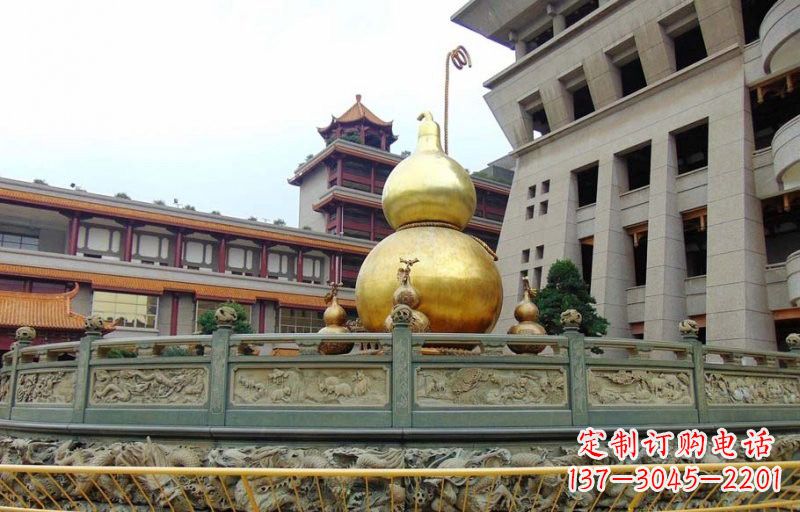 厦门铜雕葫芦公园景观雕塑