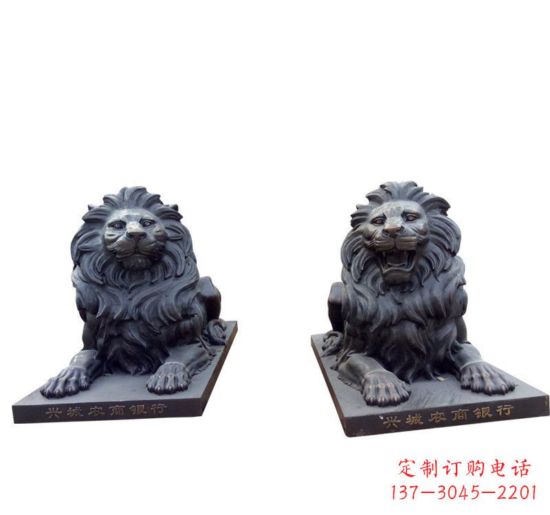 厦门铜雕汇丰狮子 (2)