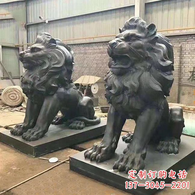 厦门铜雕汇丰狮子