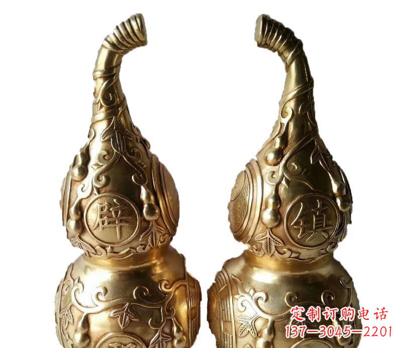 厦门铜雕寺庙平安葫芦雕塑