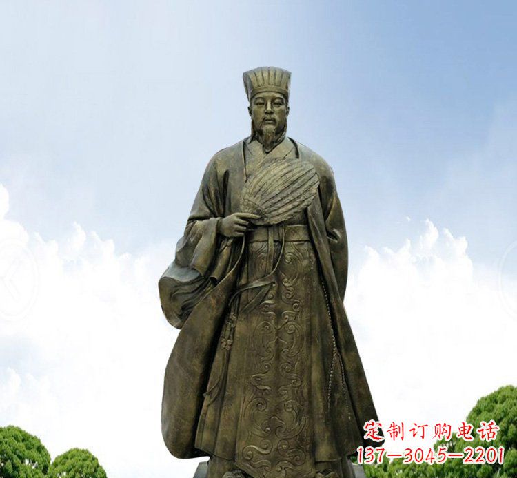厦门铜雕伟人诸葛亮古代历史人物