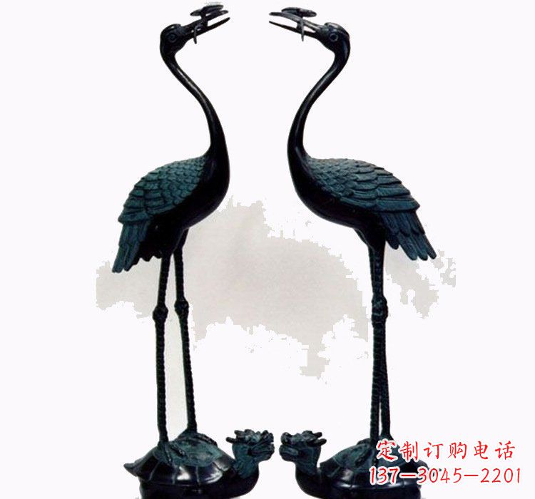 厦门铜雕仙鹤和龙龟