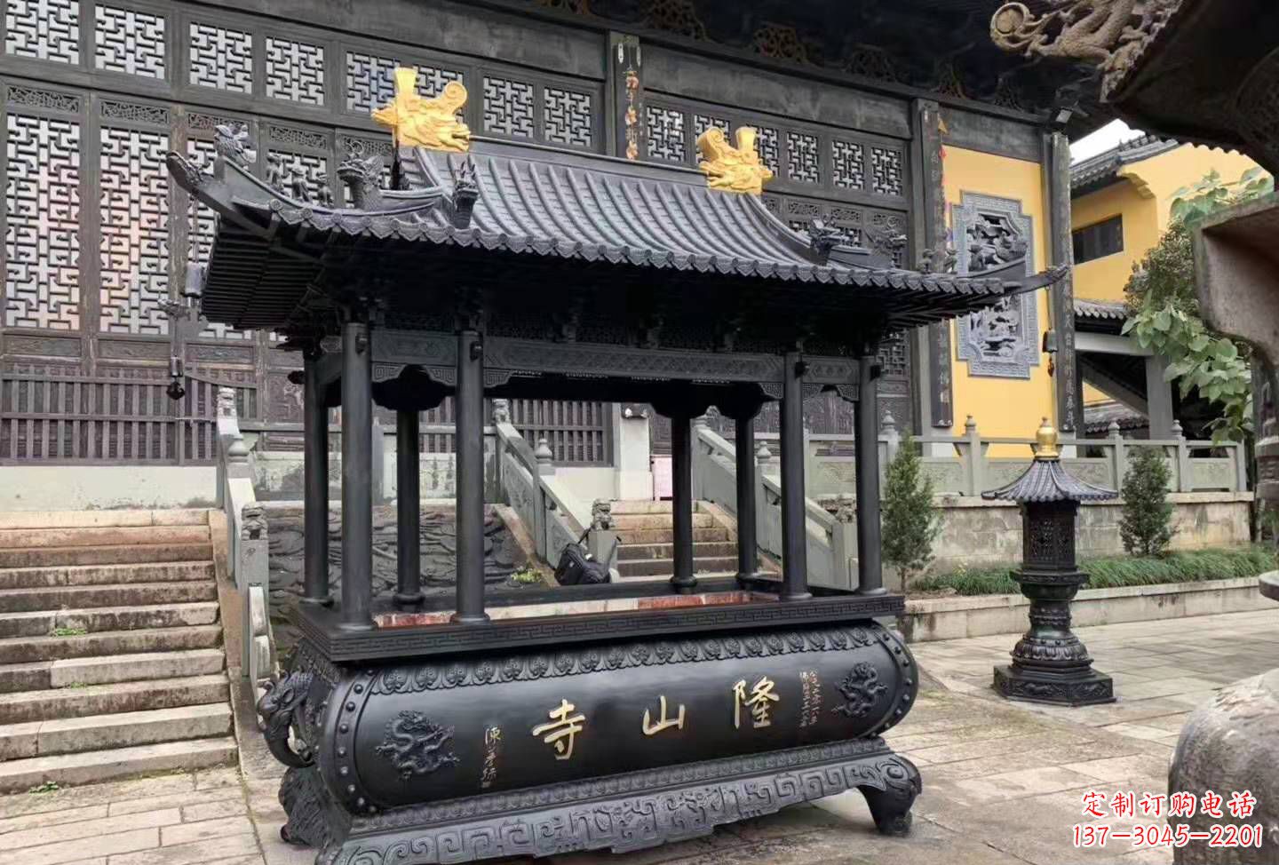 厦门铜雕香炉寺庙景观户外摆件