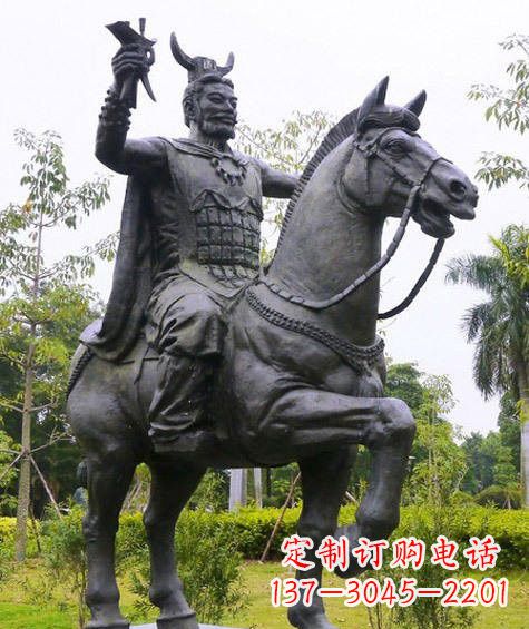 厦门铜雕炎帝骑马