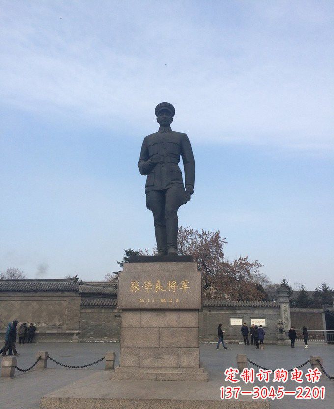 厦门铜雕张学良近代名人雕塑