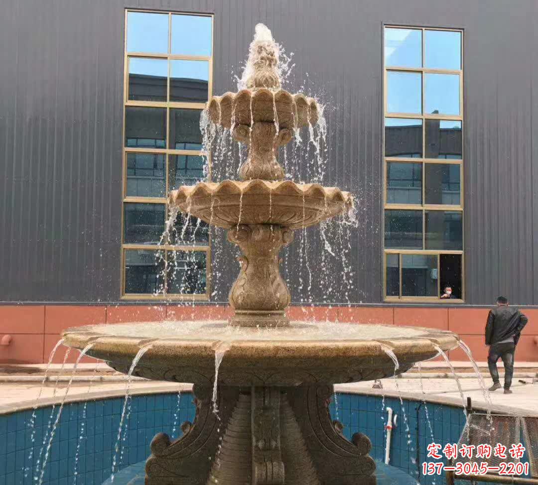 厦门晚霞红三层音乐喷泉