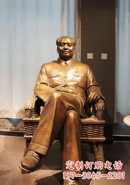 厦门伟大的主席铜雕像