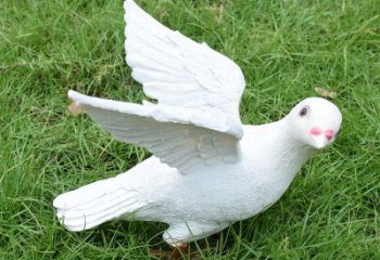 厦门象征和平的少女和平鸽雕塑