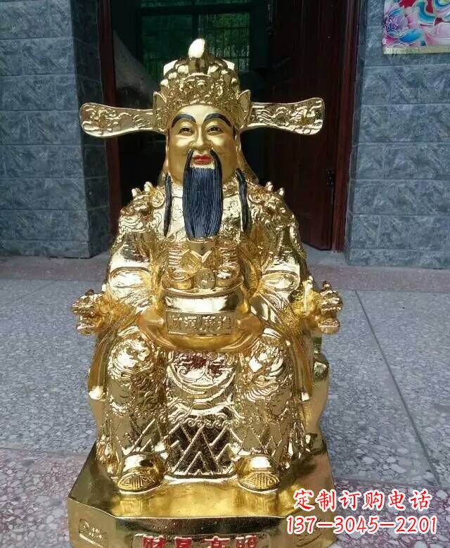 厦门文财神铜雕
