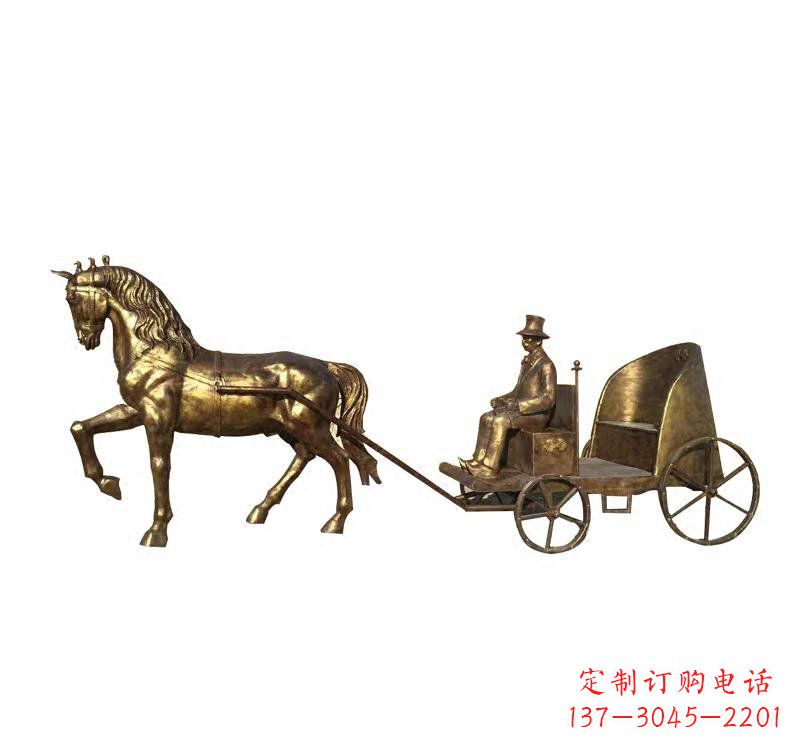 厦门西方马车铜雕