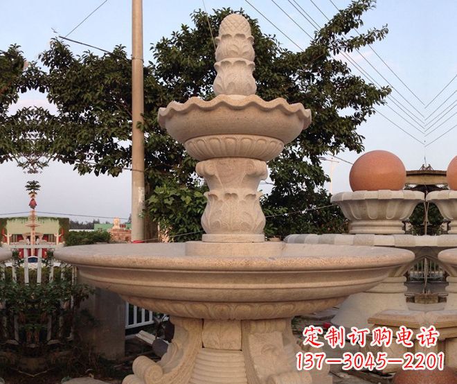 厦门小区景观大型喷泉石雕 (4)