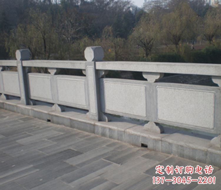 厦门园林仿古石栏板景观石雕 (7)