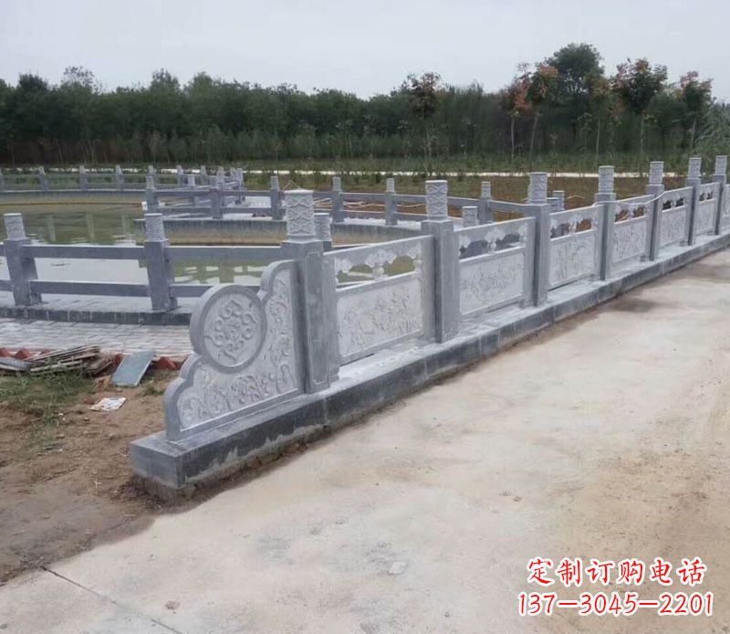 厦门园林仿古石栏板景观石雕 (11)
