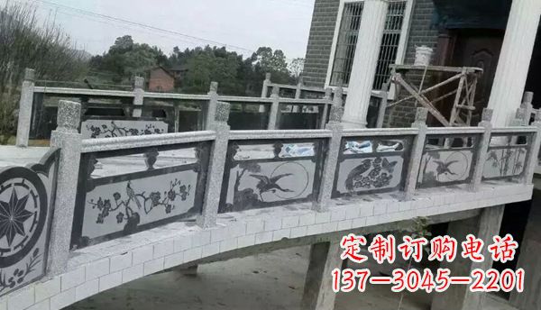 厦门园林仿古石栏板景观石雕 (10)