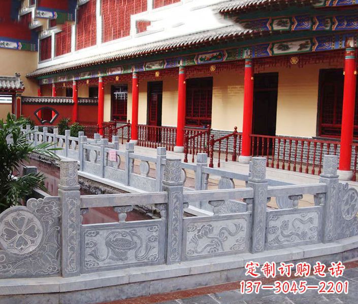 厦门园林仿古石栏板景观石雕 (12)