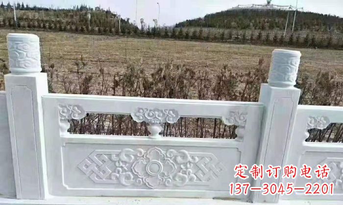 厦门园林汉白玉石浮雕栏板 (4)