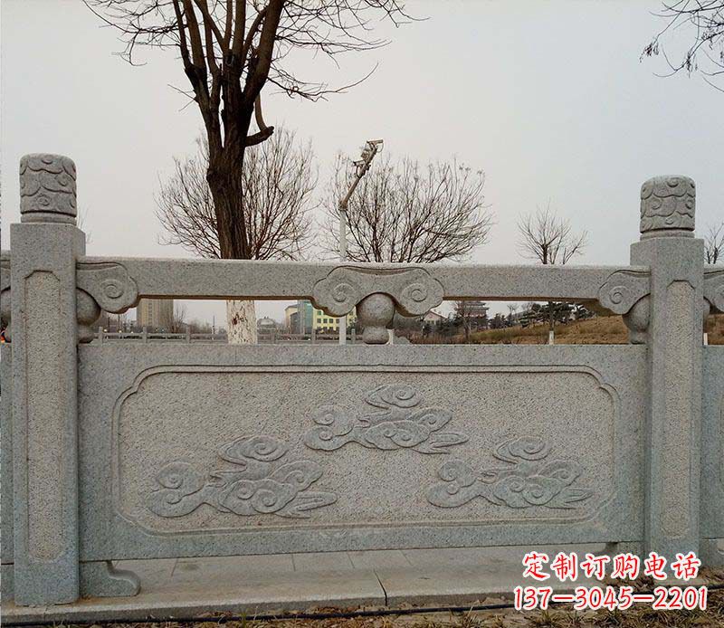 厦门园林护城河石栏板景观石雕