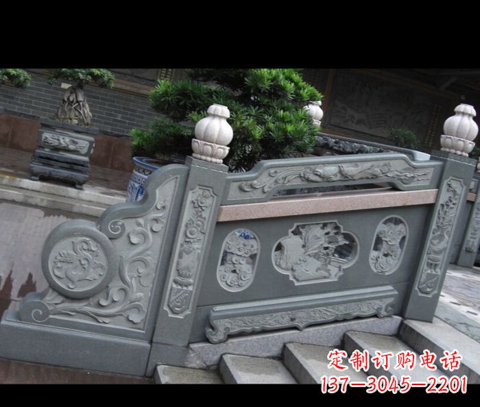 厦门园林景观大理石栏板雕塑 (6)