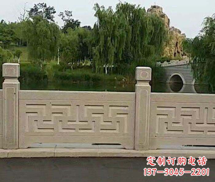 厦门园林景观大理石栏板石雕 (4)
