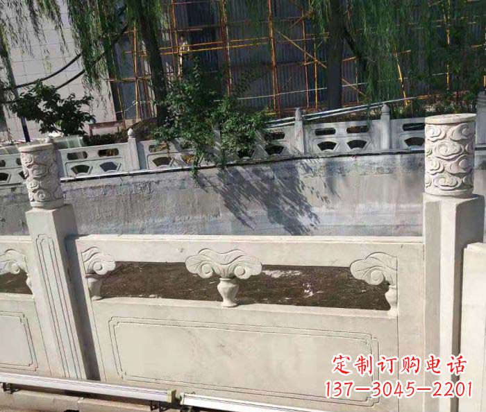 厦门园林景观大理石栏板石雕 (6)