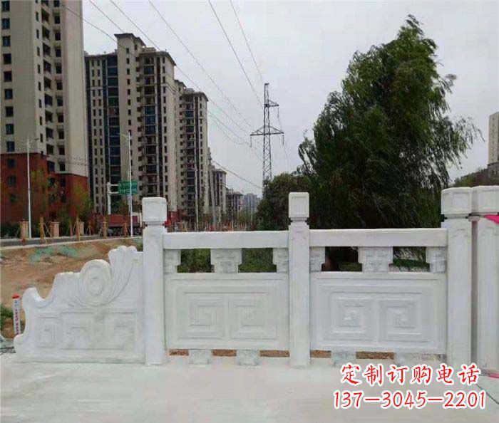 厦门园林景观大理石栏板石雕 (5)