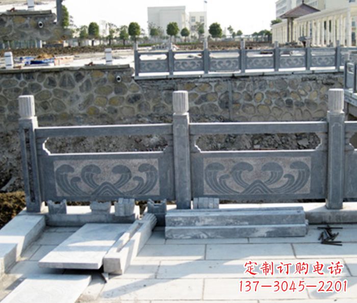 厦门园林景观大理石栏板石雕 (11)