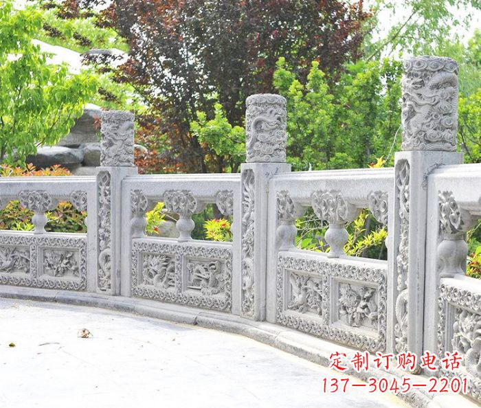 厦门园林景观大理石栏板石雕 (9)