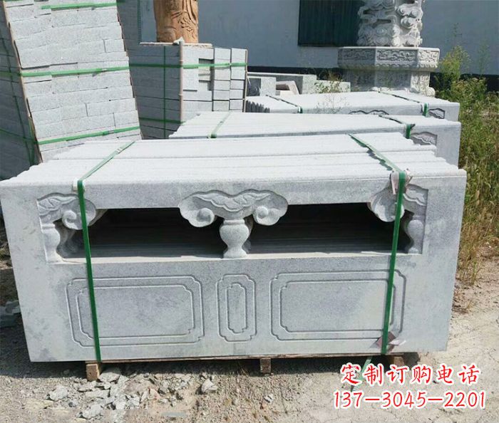 厦门园林景观大理石栏板石雕 (13)