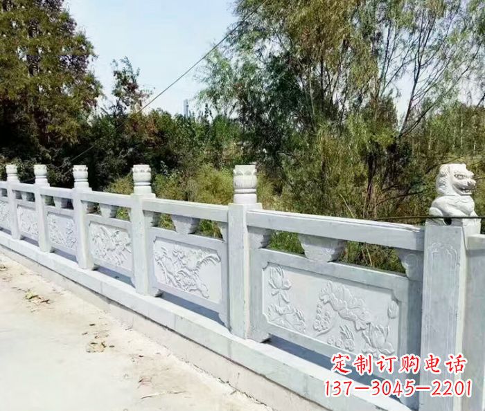厦门园林景观大理石栏板石雕_1