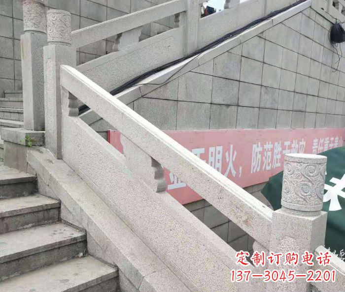 厦门园林景观大理石桥栏板石雕_1 (2)