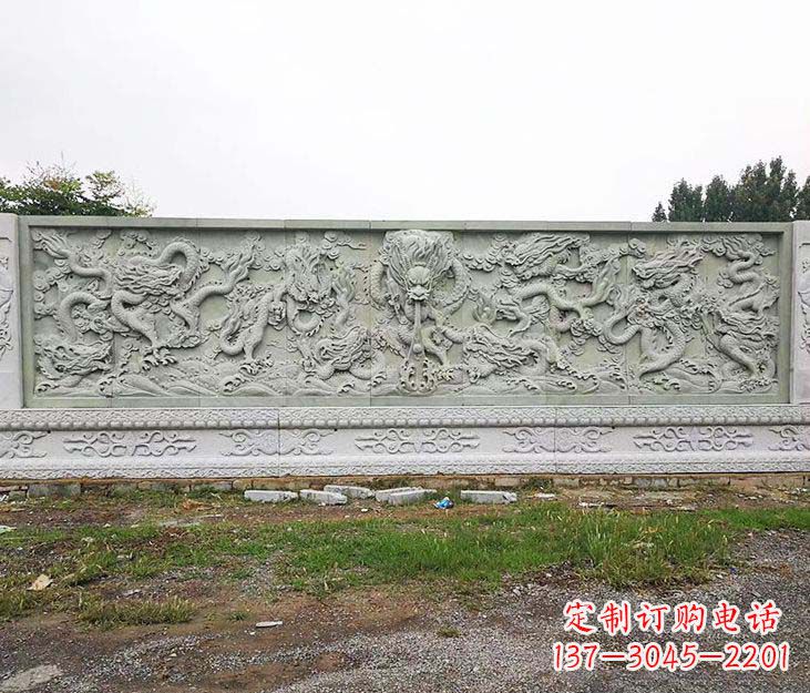 厦门园林九龙壁景观石雕