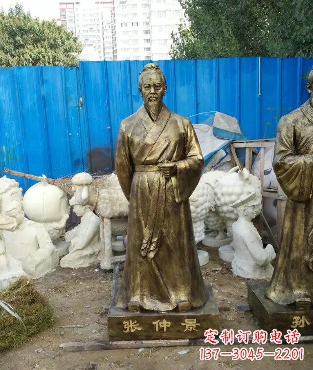 厦门张仲景古代医学名人铜雕