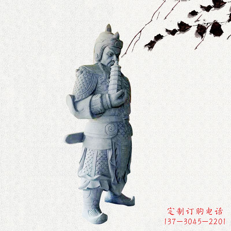 厦门中国古代神话中的托塔天王石雕塑