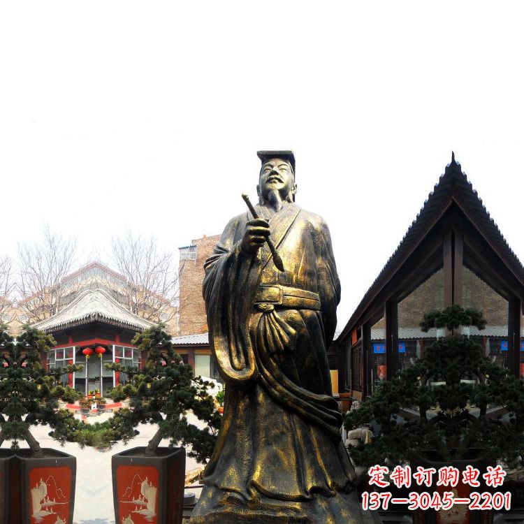 厦门中国历史文化名人书圣王羲之雕塑