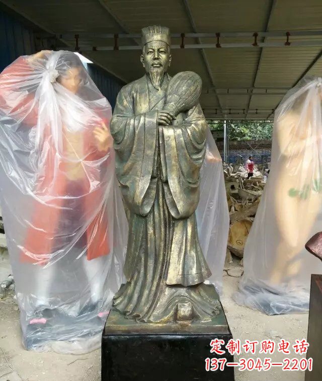 厦门诸葛亮古代人物铜雕