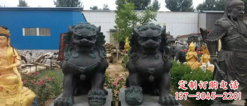 厦门铸铜狮子看门狮子铜雕